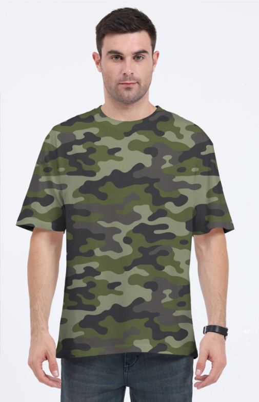 Army Camouflage | Unisex AOP Oversized T-Shirt